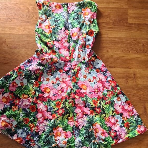 Sandro Ferrone Floral Dress Size 46 (US 10/12) - Picture 5 of 6